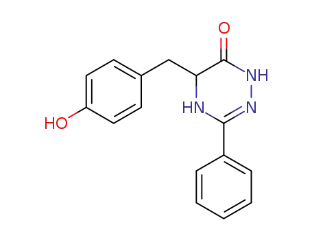 5-(4-hydroxybenzyl)-3-phenyl-1,4,5,6-tetrahydro-1,2,4-triazin-6(5H)-one