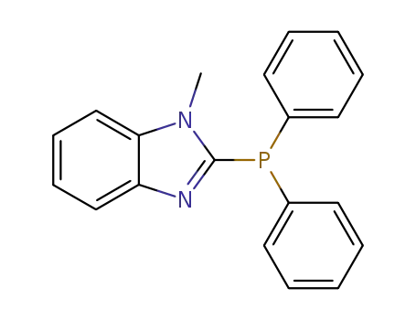 Molecular Structure of 80679-28-3 (2-(DIPHENYLPHOSPHINO)-1-METHYL-1H-BENZIMIDAZOLE)