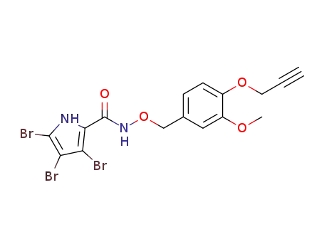 3,4,5-tribromo-1H-pyrrole-2-carboxylic acid (3-methoxy-4-prop-2-ynyloxybenzyloxy)amide