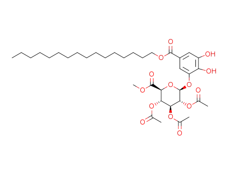 hexadecyl 3-O-(methyl-2,3,4-tri-O-acetyl-β-D-glucopyranosyluronate)-4,5-dihydroxybenzoate