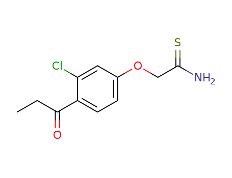 2-[3-chloro-4-(1-oxo-propyl)phenoxy]ethanethioamide