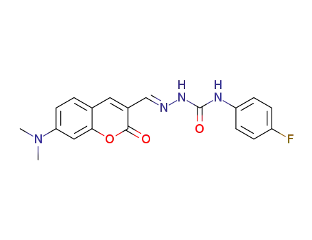 (E)-1-{[(7-dimethylamino)-2-oxo-2H-chromen-3-yl]methylidene}-4-(4-fluorophenyl)semicarbazone