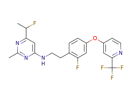 6-(1-fluoroethyl)-N-[2-[2-fluoro-4-[[2-(trifluoromethyl)-4-pyridyl]oxy]phenyl]ethyl]-2-methyl-pyrimidin-4-amine