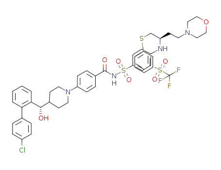 4-{4-[(S)-(4'-chlorobiphenyl-2-yl)(hydroxy)methyl]piperidin-1-yl}-N-[(4-{[(2R)-4-(morpholin-4-yl)-1-(phenylsulfanyl)butan-2-yl]amino}-3-[(trifluoromethyl)sulfonyl]phenyl)sulfonyl]benzamide