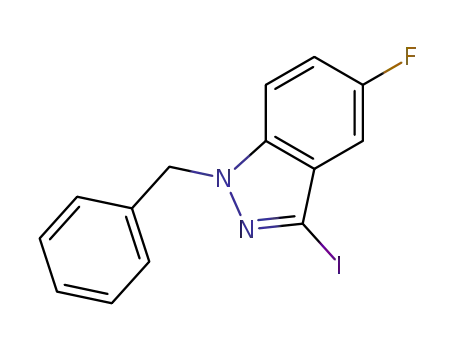 1-benzyl-5-fluoro-3-iodo-1H-indazole
