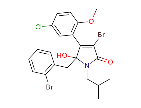 3-bromo-5-(2-bromobenzyl)-4-(5-chloro-2-methoxyphenyl)-5-hydroxy-1-isobutylpyrrol-2-(5H)-one