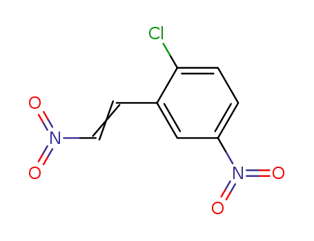 Molecular Structure of 15851-93-1 (Benzene, 1-chloro-4-nitro-2-(2-nitroethenyl)-)