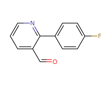 Molecular Structure of 885950-17-4 (2-(4-FLUOROPHENYL)NICOTINALDEHYDE)