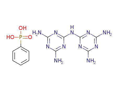 Molecular Structure of 1399358-91-8 (melam phenylhydrogenphosphonate)