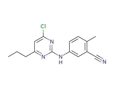 5-(4-chloro-6-propylpyrimidin-2-ylamino)-2-methylbenzonitrile
