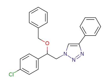 1-(2-(benzyloxy)-2-(4-chlorophenyl)ethyl)-4-phenyl-1H-1,2,3-triazole