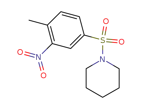 Molecular Structure of 91558-67-7 (1-[(4-Methyl-3-nitrobenzene)sulfonyl]piperidine)