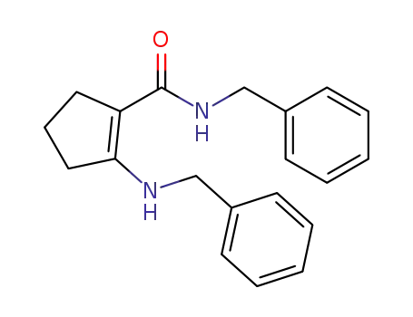 N-benzyl-2-(benzylamino)cyclopent-1-ene-1-carboxamide