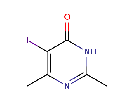 Molecular Structure of 83410-37-1 (2,6-DIMETHYL-5-IODO-4(3H)-PYRIMIDONE)
