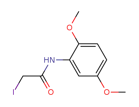 Molecular Structure of 26958-85-0 (N-(2,5-Dimethoxyphenyl)-2-iodoacetamide)