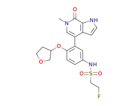 2-fluoro-N-[3-(6-methyl-7-oxo-6,7-dihydro-1H-pyrrolo[2,3-c]pyridin-4-yl)-4-(tetrahydrofuran-3-yloxy)phenyl]ethanesulfonamide