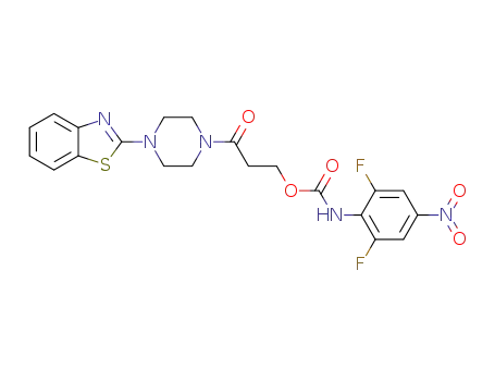 [3-[4-(1,3-benzothiazol-2-yl)piperazin-1-yl]-3-oxopropyl]-N-(4-nitro-2,6-difluorophenyl)carbamate