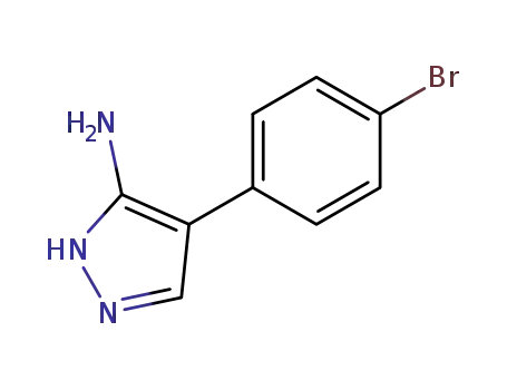 Molecular Structure of 57999-08-3 (4-(4-bromophenyl)-1H-pyrazol-5-amine)