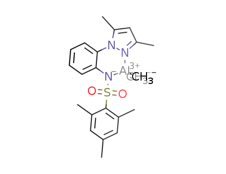 (NSO<SUB>2</SUB>Ph<SUP>TriMe</SUP>Pz<SUP>Me</SUP>)AlMe<SUB>2</SUB>