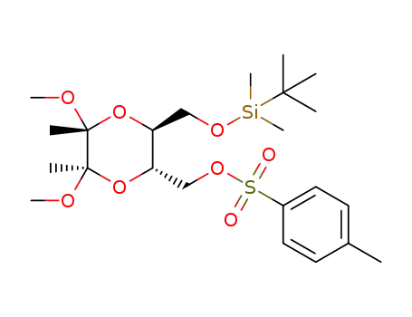 (2S,3S,5R,6R)-3-(tert-butyldimethylsilyloxymethyl)-2-(p-toluenesulfonyloxymethyl)-5,6-dimethoxy-5,6-dimethyl-1,4-dioxane