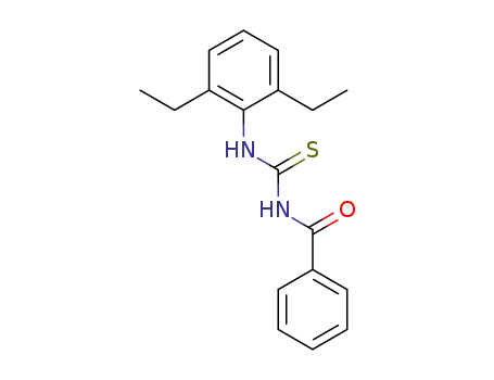Molecular Structure of 25343-25-3 (N-[(2,6-diethylphenyl)carbamothioyl]benzamide)