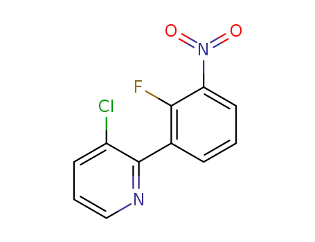 3-chloro-2-(2-fluoro-3-nitro-phenyl)-pyridine
