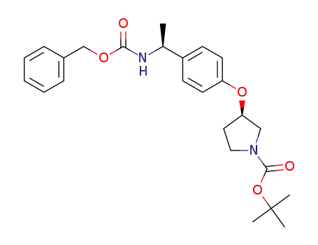 (R)-tert-butyl 3-(4-((S)-1-(benzyloxycarbonylamino)ethyl)phenoxy)pyrrolidine-1-carboxylate