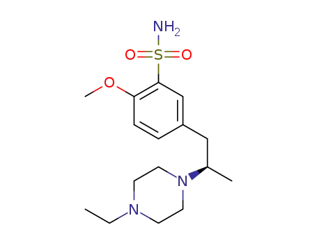 2-methoxy-5-[(2R)-2-(4-ethylpiperazin-1-yl)propyl]benzenesulfonamide