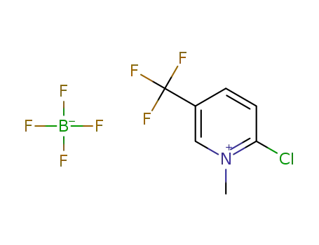 Molecular Structure of 1622456-59-0 (C<sub>7</sub>H<sub>6</sub>ClF<sub>3</sub>N<sup>(1+)</sup>*BF<sub>4</sub><sup>(1-)</sup>)
