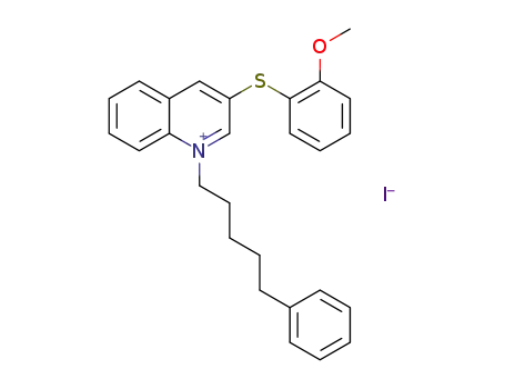 3-(2-methoxyphenylsulfanyl)-1-(5-phenylpentyl)quinolin-1-ium iodide