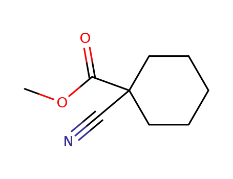 Molecular Structure of 58920-80-2 (1-Cyano-cyclohexanecarboxylic acidmethyl ester)