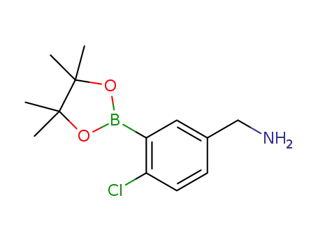 [4-chloro-3-(4,4,5,5-tetramethyl-1,3,2-dioxaborolan-2-yl)phenyl]methanamine