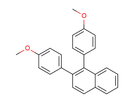 Molecular Structure of 1383673-34-4 (1,2-bis(4-methoxyphenyl)naphthalene)