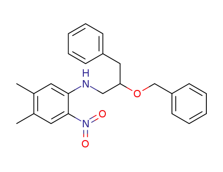 N-[2-(benzyloxy)-3-phenylpropyl]-4,5-dimethyl-2-nitroaniline
