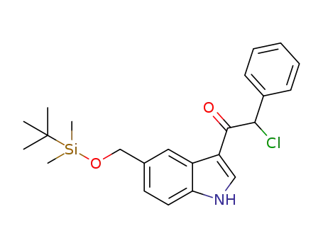 1-(5-(((tert-butyldimethylsilyl)oxy)methyl)-1H-indol-3-yl)-2-chloro-2-phenylethanone