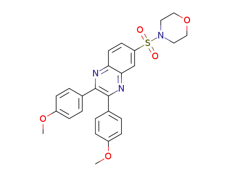 2,3-bis(4-methoxyphenyl)-6-(morpholinosulfonyl)quinoxaline