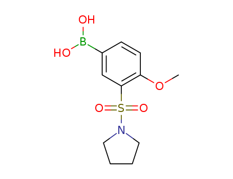 (4-Methoxy-3-(pyrrolidin-1-ylsulfonyl)phenyl)boronic acid