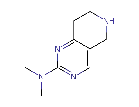 Molecular Structure of 578713-43-6 (N,N-DIMETHYL-5,6,7,8-TETRAHYDROPYRIDO[4,3-D]PYRIMIDIN-2-AMINE)