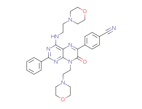 C<sub>31</sub>H<sub>34</sub>N<sub>8</sub>O<sub>3</sub>