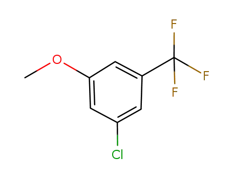 Molecular Structure of 886497-07-0 (3-CHLORO-5-(TRIFLUOROMETHYL)ANISOLE)