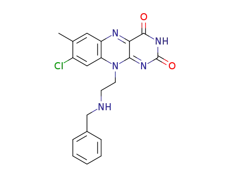 10-(2-(benzylamino)ethyl)-8-chloro-7-methylbenzo[g]pteridine-2,4(3H,10H)-dione