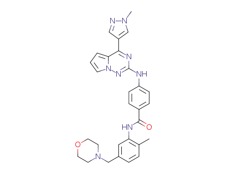 N-(2-methyl-5-(4-morpholinyl)methylphenyl)-4-(4-(1-methyl-1H-pyrazol-4-yl)pyrrolo[2,1-f][1,2,4]triazin-2-ylamino)benzamide