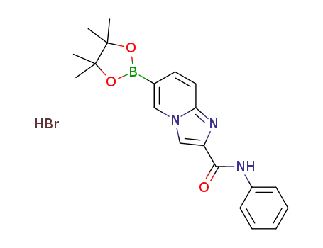 N-phenyl-6-(4,4,5,5-tetramethyl-1,3,2-dioxaborolan-2-yl)imidazo[1,2-a]pyridine-2-carboxamide hydrobromide