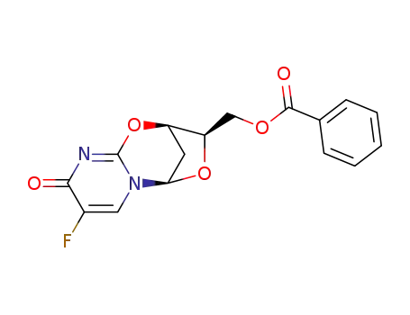 Molecular Structure of 507232-12-4 (5-fluoro-2,3'-anhydro-5'-O-benzoyl-2'-deoxyuridine)