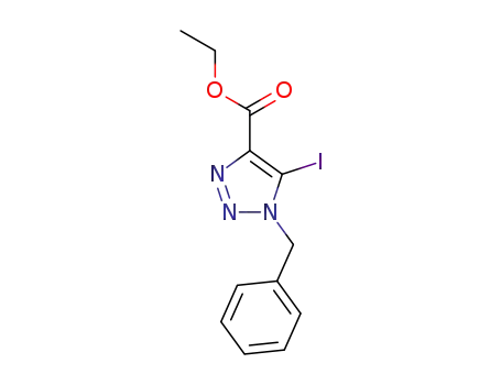 1-benzyl-5-iodo-1,2,3-triazole-4-carboxylic acid ethyl ester