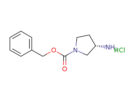 Molecular Structure of 550378-39-7 ((S)-1-Cbz-3-Aminopyrrolidine hydrochloride)