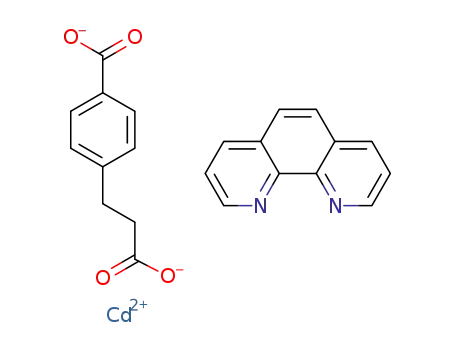 [Cd(II)(3-(4-carboxyphenyl)propionic acid-2H)(1,10-phenanthroline)]