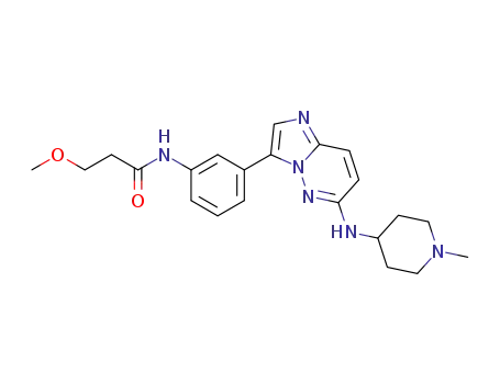 3-methoxy-N-{3-[6-(1-methylpiperidin-4-ylamino)imidazo[1,2-b]pyridazin-3-yl]phenyl}propionamide