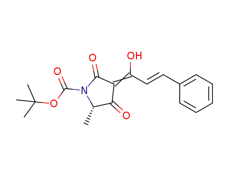 (+)-(5S)-N-tert-butoxycarbonyl-3-[(E)-1'-hydroxy-3'-phenylallylidene]-5-methylpyrrolidine-2,4-dione