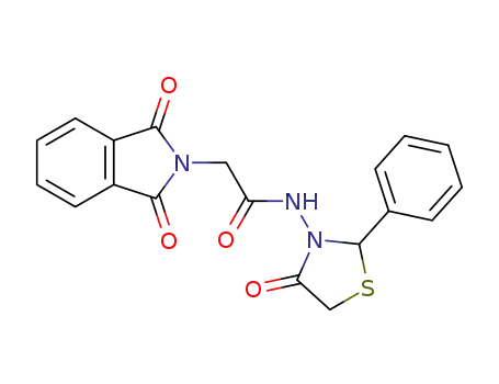 2-(1,3-dioxo-1,3-dihydroisoindol-2-yl)-N-(4-oxo-2-phenylthiazolidin-3-yl)acetamide